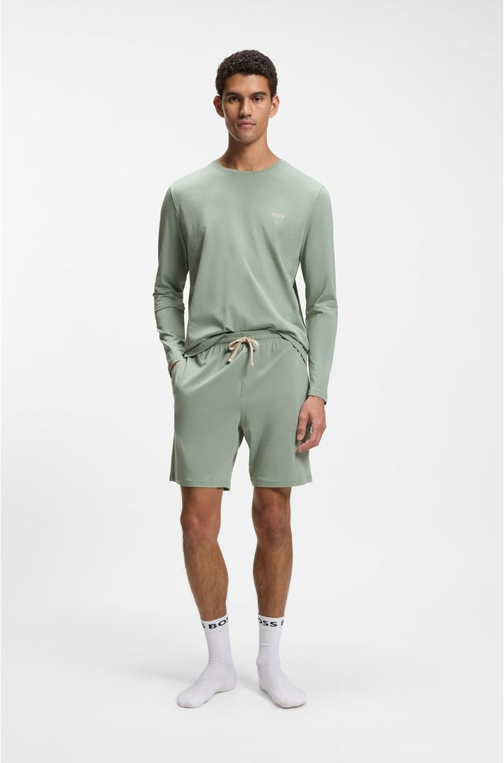 BOSS Herren Mix&Match Ls-Shirt R T-Shirt XL Light/Pastel Green330, XL Light/Pastel Green330