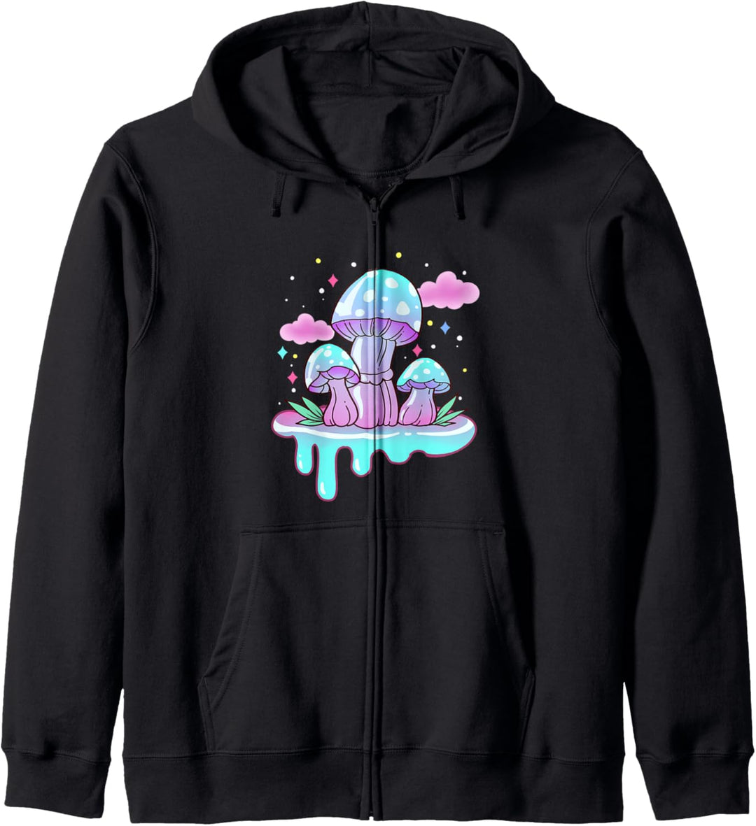 Kawaii Pastell Goth Pilze Kapuzenjacke