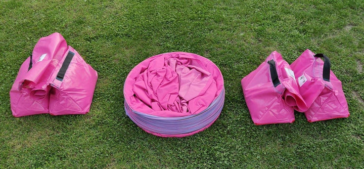 Callieway Dog Agility Sacktunnel Fun&Slip/Agilitysacktunnel mit 60cmØ für Agility Training/Welpentra