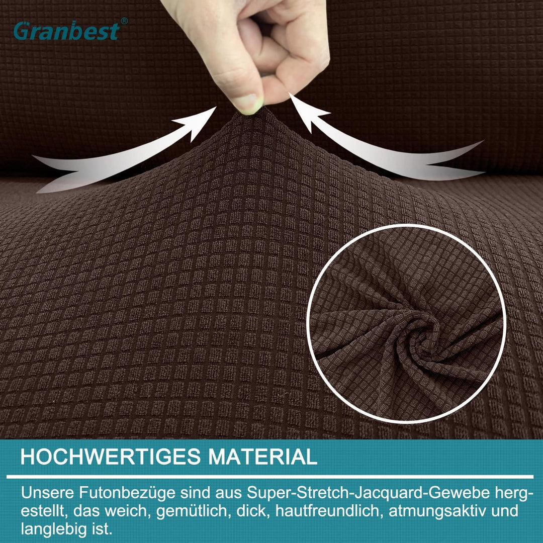 Granbest wasserdichte Armlose Futon Abdeckung, Hoher Stretch Futon Schutz für Faltendes Schlafsofa A