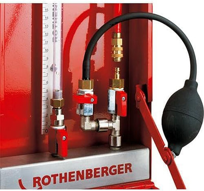 ROTHENBERGER 61700 ROTEST GW 150/4 Analoges Dichtheitsprüfgerät mit Einrohrzählerkappe, 0-4 Bar Prüf