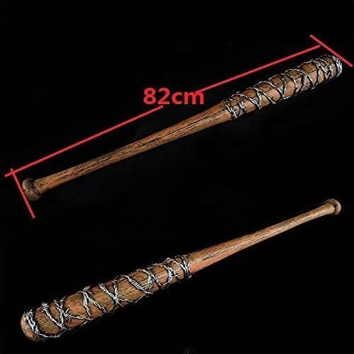 damdos Halloween Prop 33inch Walking Sticker for Dead Negs Man PU Foam Barbed Bat Baseball Sticks Bi