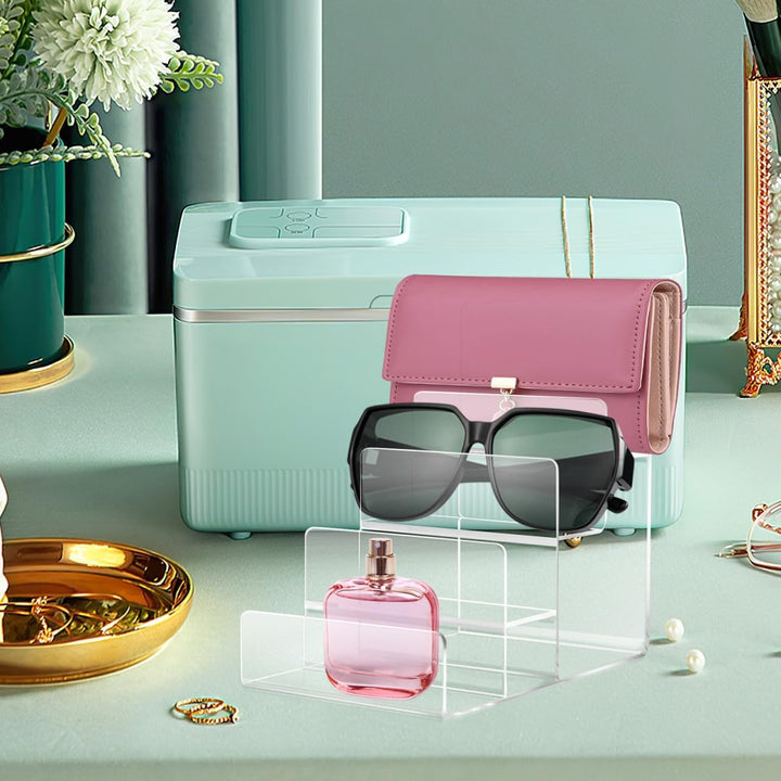 Cabilock Bourse Ständer Acryl Geldbörse Halter 4 Schichten Börse Ständer Schmuck Brille Display Rise