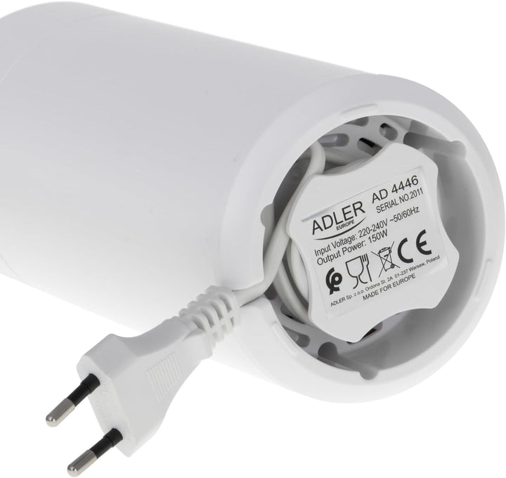 Adler AD 4446wg Elektrische Kaffeemühle aus Edelstahl, 150 W, Füllmenge bis zu 75g, Mühle für Kaffee