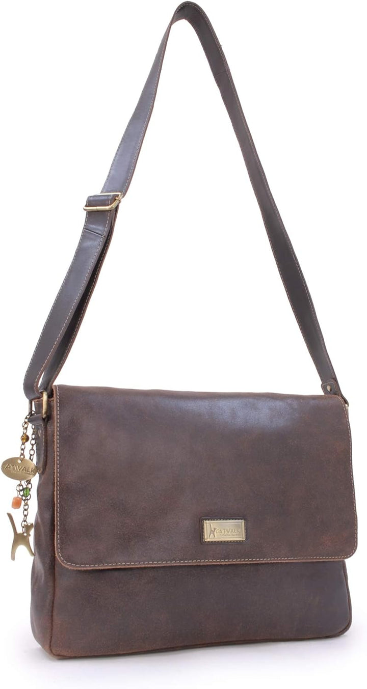 Catwalk Collection Handbags - Vintage Grobem Leder - CATWALK COLLECTION - Gröss - Umhängetasche Mess