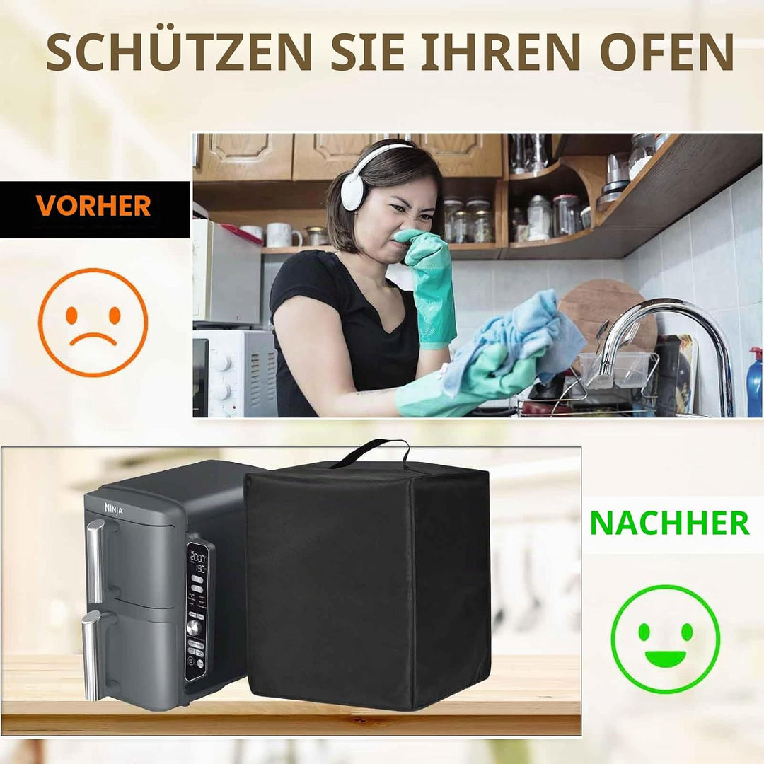 Hitzebeständige, Wasserdichte, Staubdichte Abdeckung für Ninja Foodi MAX Dual Zone Air Fryer AF400EU