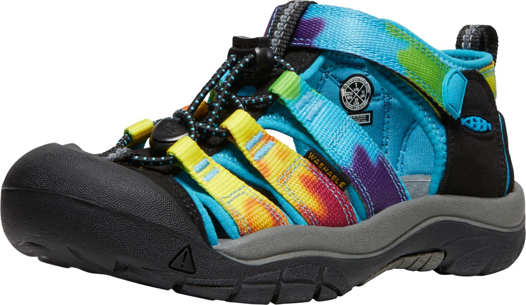 KEEN Unisex Kinder Newport H2-Baby Sandalen 19 EU Rainbow Tie Dye, 19 EU Rainbow Tie Dye