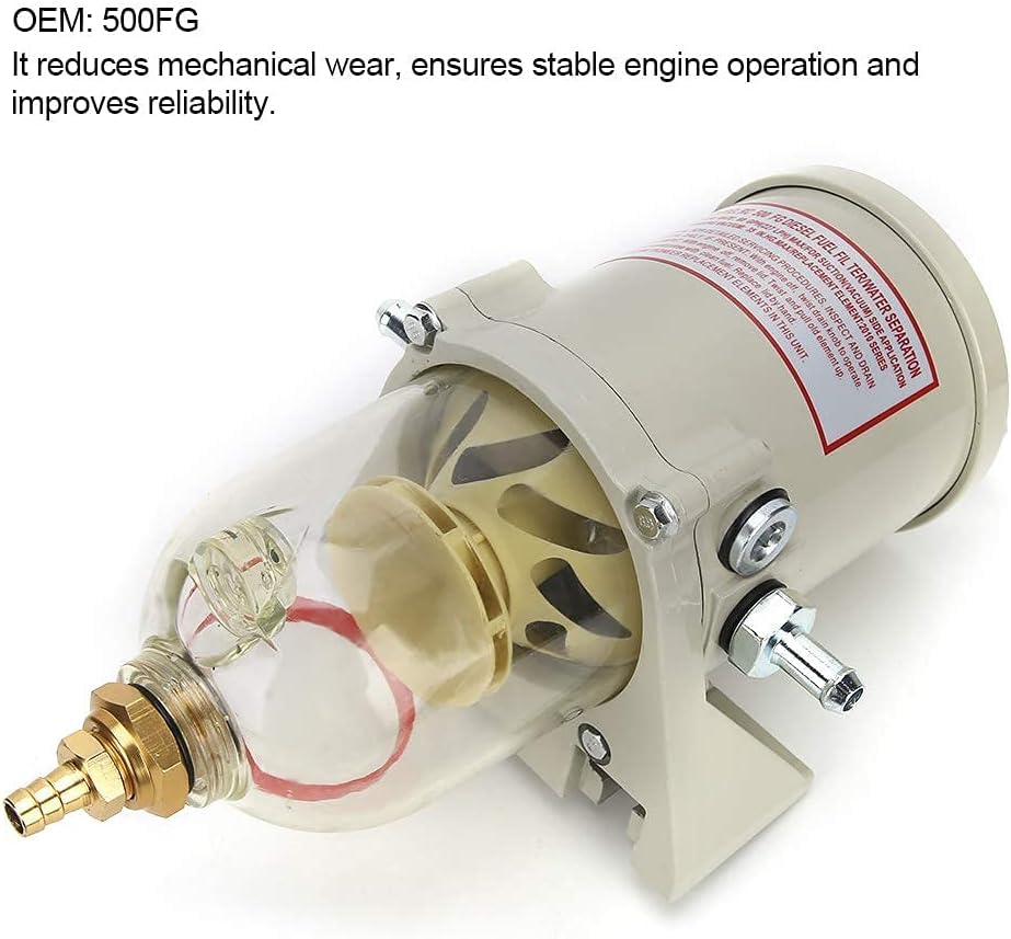 Auto Dieselfilter Kraftstofffilter, 500FG Motor Kraftstofffilter Wasserabscheider mit Schraubendicht