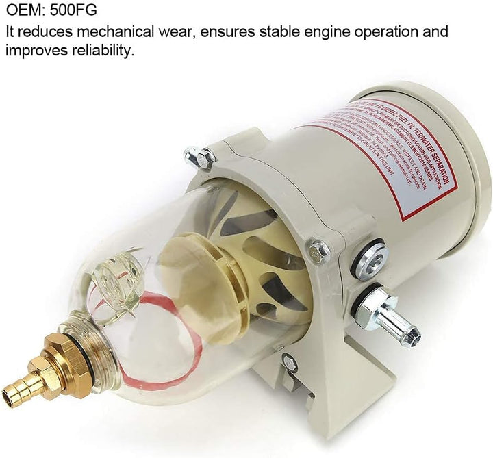 Auto Dieselfilter Kraftstofffilter, 500FG Motor Kraftstofffilter Wasserabscheider mit Schraubendicht