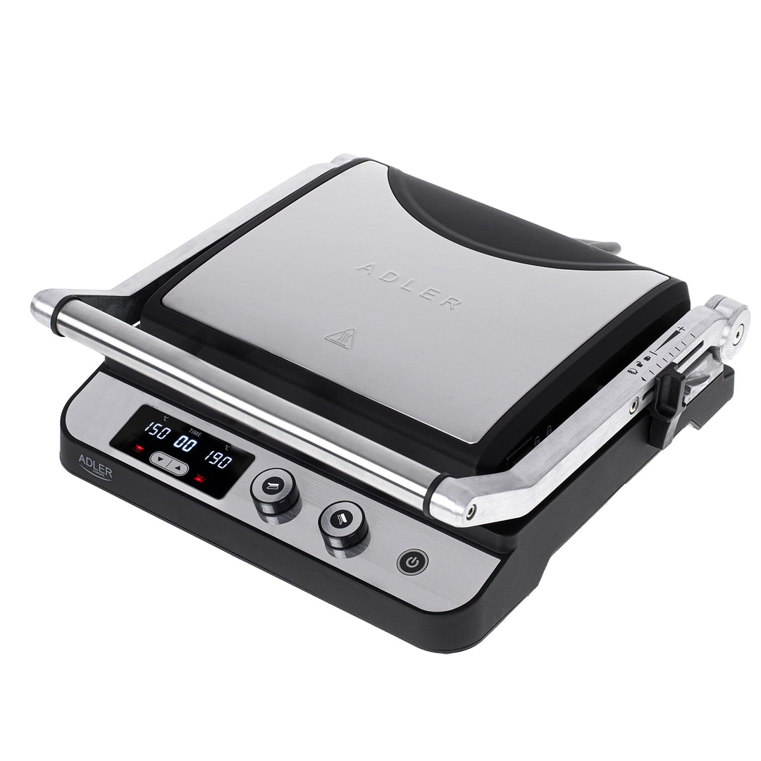 Adler AD 3059 Elektrischer Grill 2 in 1 Elektrogrill mit Kontaktgrill und Tischgrill Funktion 3000W