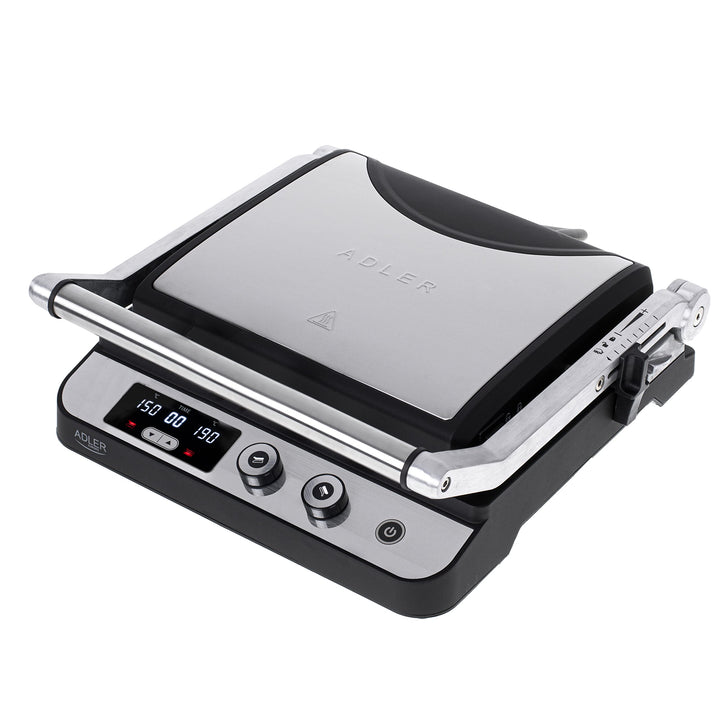 Adler AD 3059 Elektrischer Grill 2 in 1 Elektrogrill mit Kontaktgrill und Tischgrill Funktion 3000W