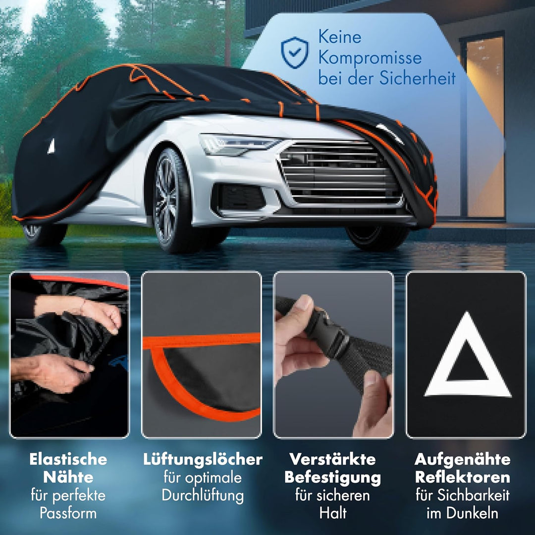 WALSER Hagelschutz Abdeckplane Auto, Hagelschutzplane TÜV geprüft*, Perma Protect Complete Autogarag