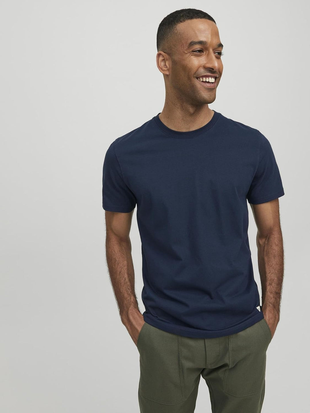 JACK & JONES Herren Rdddan Tee S/S Crew Neck Sn T-Shirt S Navy Blazer, S Navy Blazer