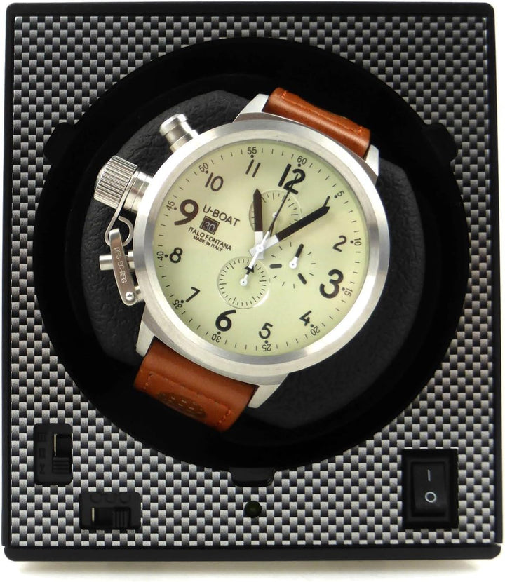 Uhrenbeweger Boxy Classic CARBON EDITION PRO2 - erweiterbares Uhrenbeweger System