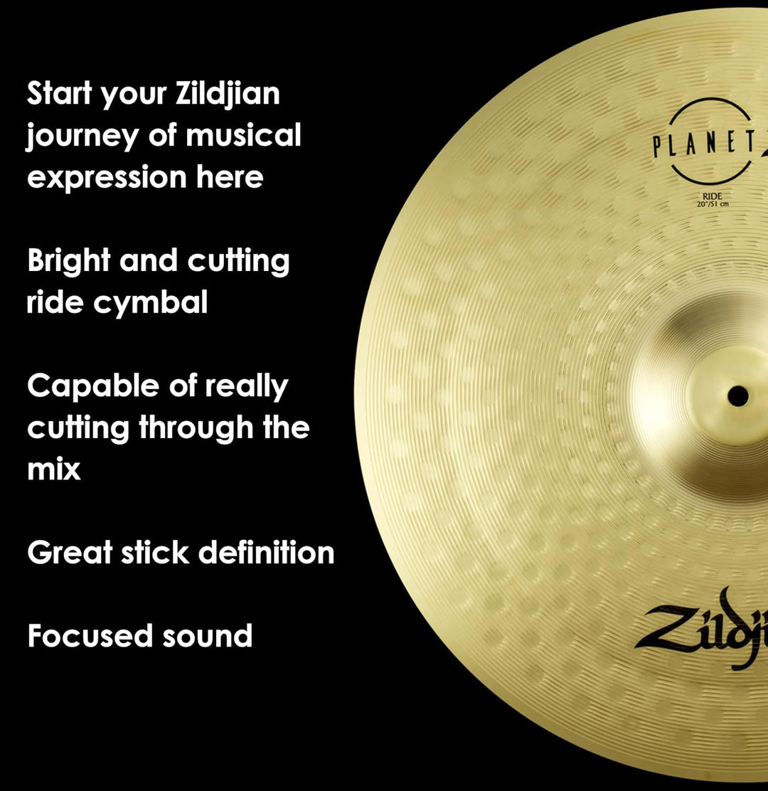 Zildjian ZP20R Planet Z Series - Ride Cymbal - 20" 20'' Ride Planet Z - Neues Modell, 20'' Ride Plan