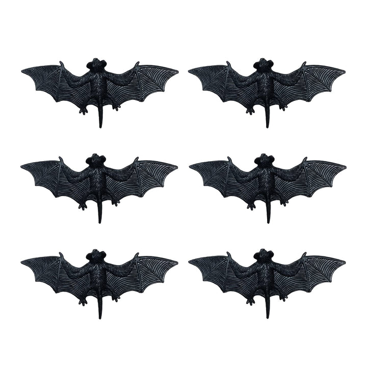 Oblique Unique® Horror Streudeko Fledermäuse 6 Stück Fledermaus Tischdeko für Halloween Deko Faschin
