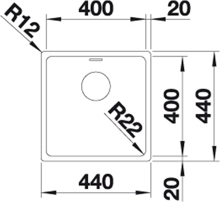 BLANCO ANDANO 400-IF | Edelstahl | Einbauart: Einbau von Oben & Flächenbündig | ohne Ablauffernbedie