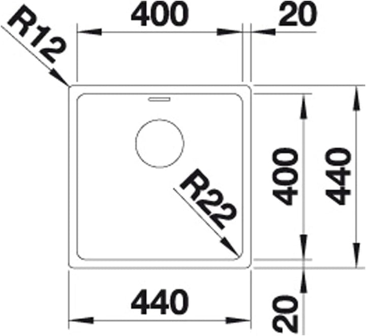 BLANCO ANDANO 400-IF | Edelstahl | Einbauart: Einbau von Oben & Flächenbündig | ohne Ablauffernbedie