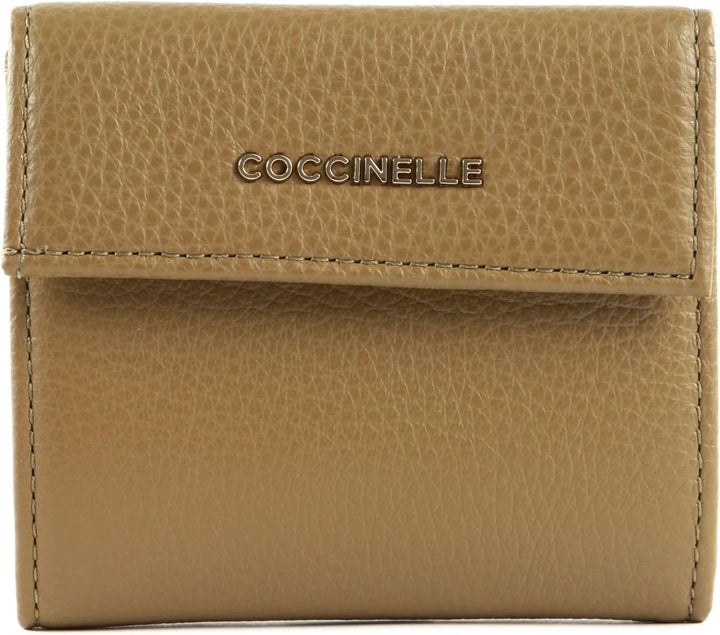 Coccinelle Metallic Soft Mini Wallet Moss Green