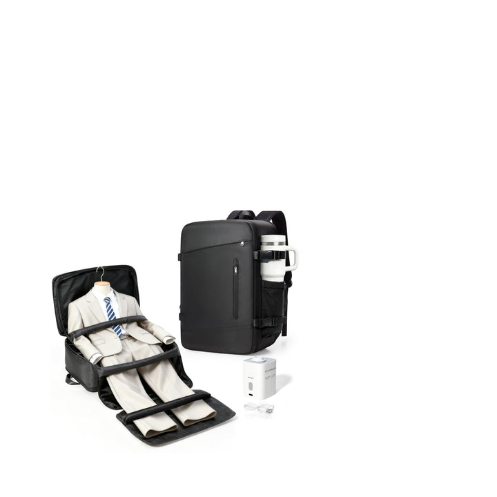 Vakuum Rucksack mit Separates Anzugfach Handgepäck Airbag Travel Backpack Reisen mit Pumpe Tagesruck