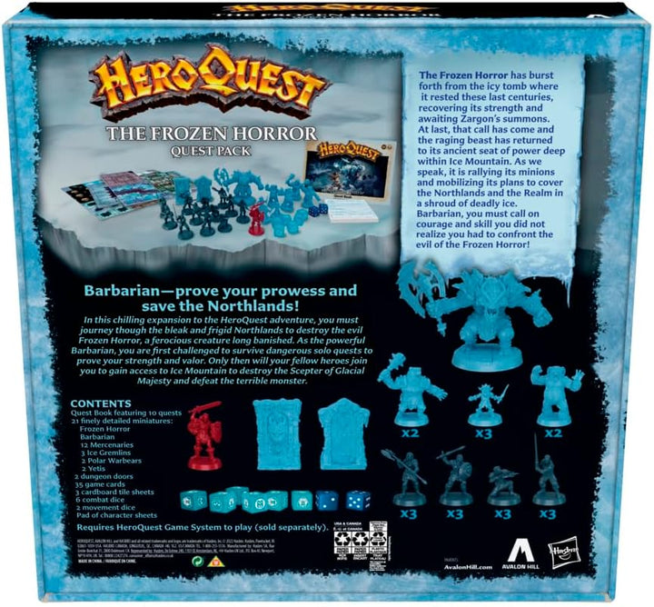 Hasbro F5815 Heroquest Frozen Horror Spiel, Mehrfarbig The Frozen Horror (Quest Pack), The Frozen Ho