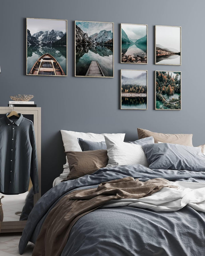 Heimlich® Premium Poster Set OHNE Bilderrahmen | 2 x DIN A3 &amp; 4 x DIN A4 - ca. 30x42 &amp; 21x30 | Stilv