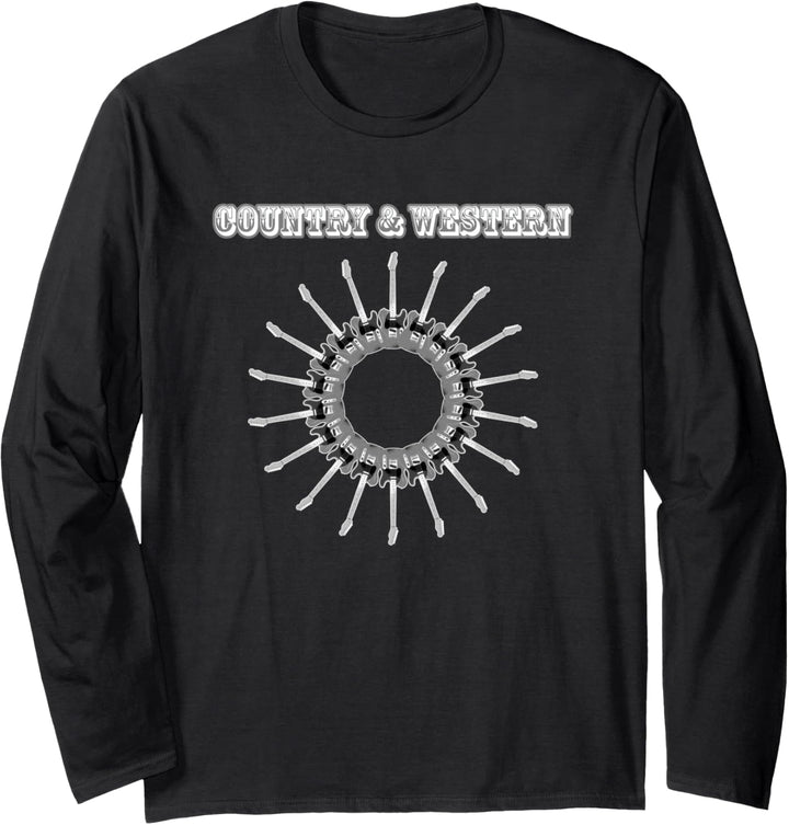 Country-Musik Nashville Tennessee USA Western-Musiker Cool Langarmshirt