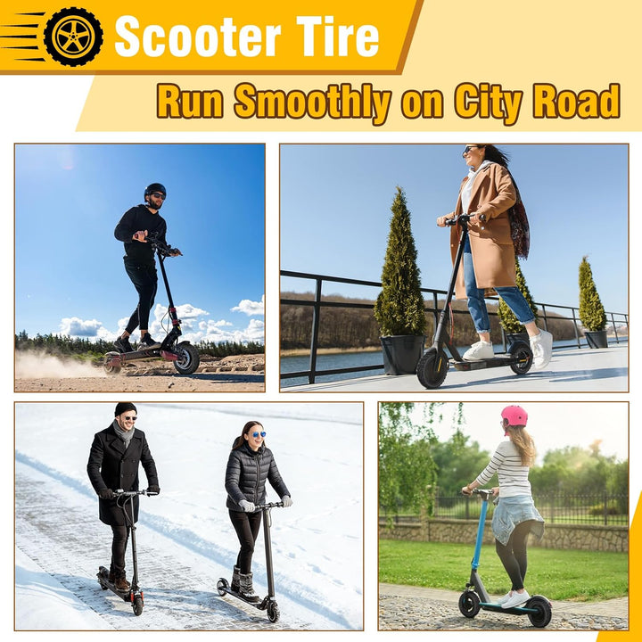 10x2.75-6.5 Tubeless Reifen mit Ventil, E Scooter Reifen Off-Road Vakuumreifen, 10 Zoll Ersatzräder