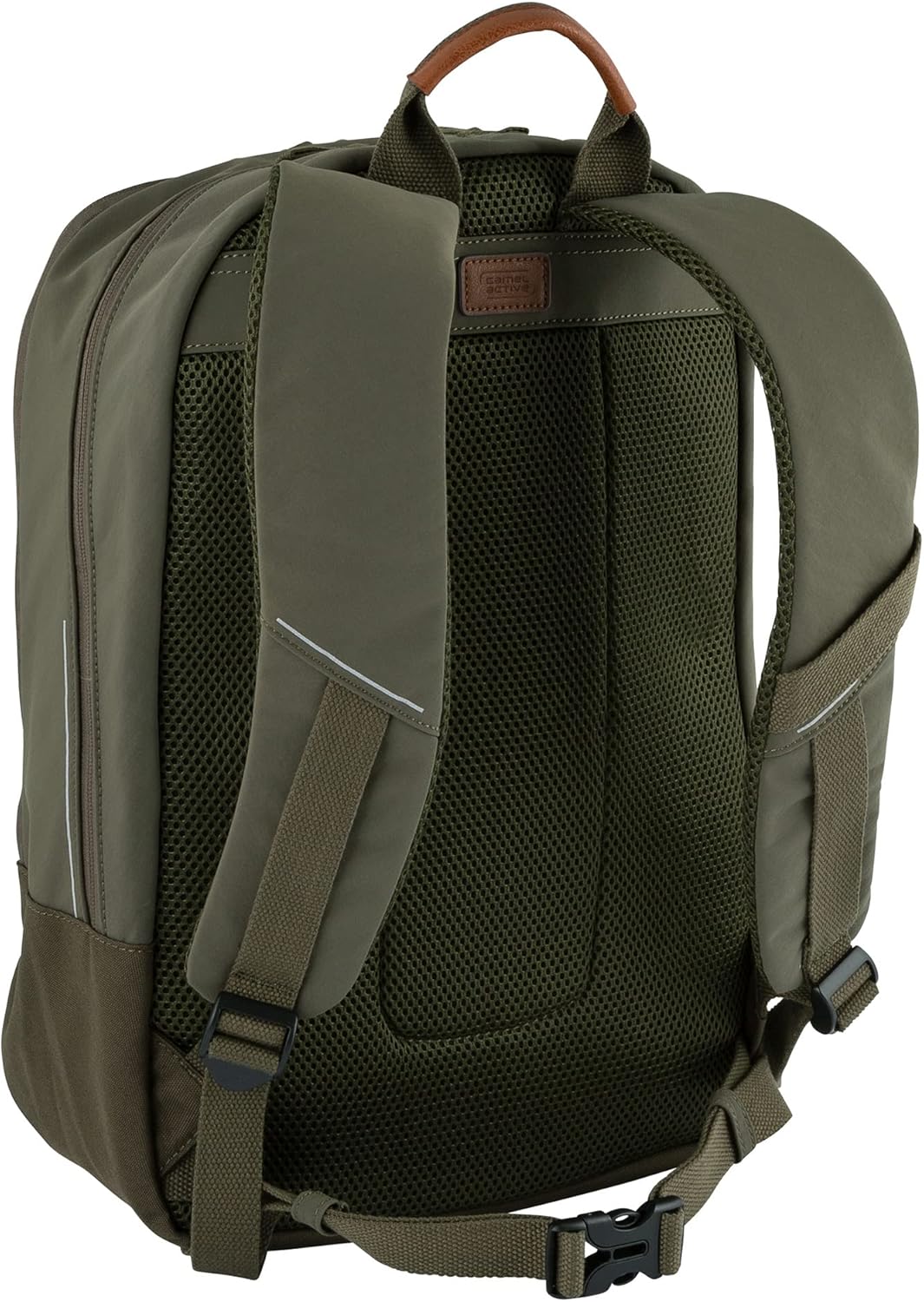 camel active bags City Herren Rucksack Backpack 28,0 x 14,0 x 40,0 Khaki, 28,0 x 14,0 x 40,0 Khaki