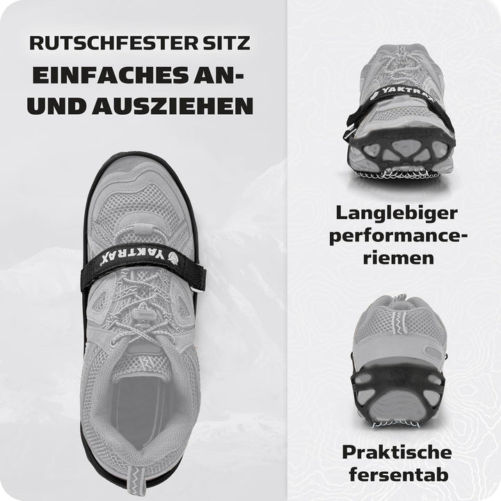 YAKTRAX Diamond d Grip Chains Heavy Duty Traktion Wandern Cleats, Durable TIG Welded Links, bietet T