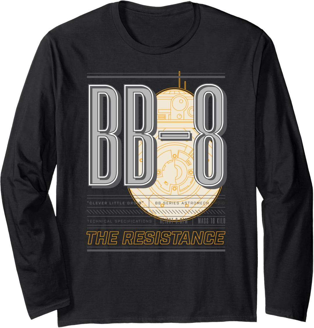 Star Wars The Rise of Skywalker BB-8 Resistance Langarmshirt