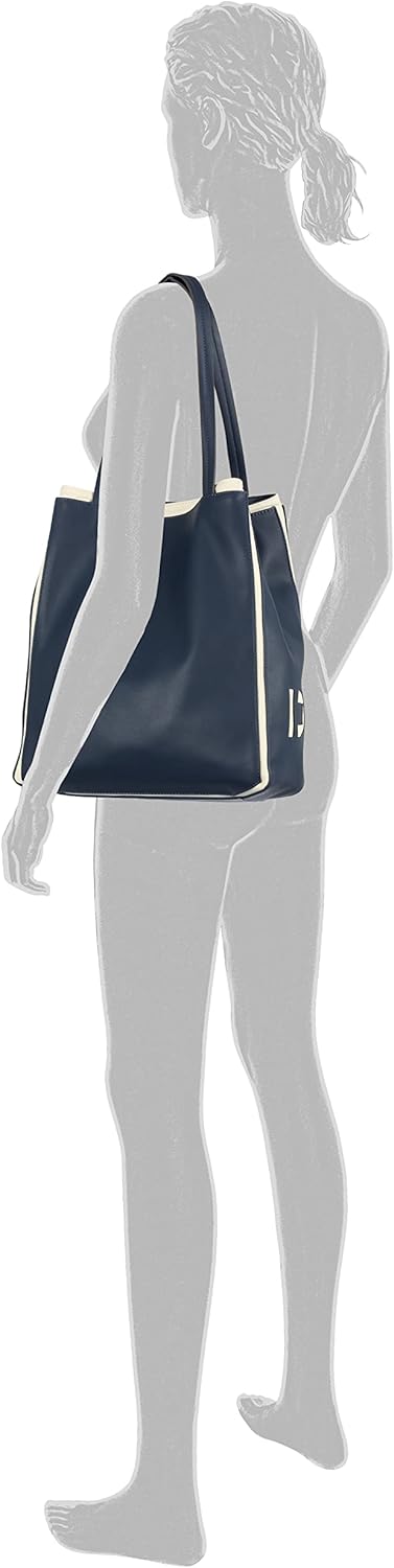 TOM TAILOR Damen Felizitas Shopper ohne Reisverschluss 41x14x35 (LxBxH) Dark Blue, 41x14x35 (LxBxH)