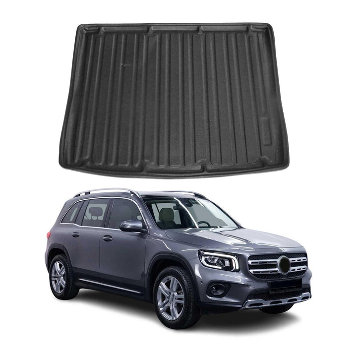 Kofferraumwanne Laderaumwanne kompatibel mit Mercedes GLB X247 2019-2023 Obere Schwarz TPE