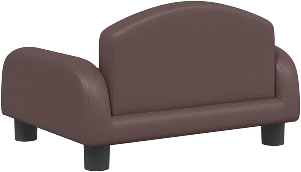 vidaXL Kindersofa Braun 50x40x30 cm Kunstleder 50 x 40 x 30 cm Braun, 50 x 40 x 30 cm Braun