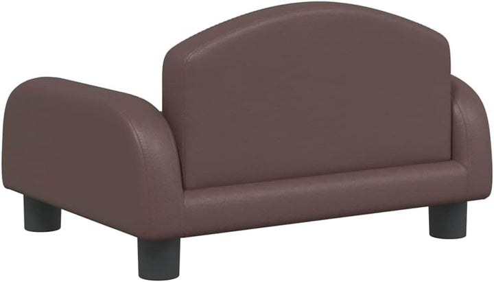 vidaXL Kindersofa Braun 50x40x30 cm Kunstleder 50 x 40 x 30 cm Braun, 50 x 40 x 30 cm Braun