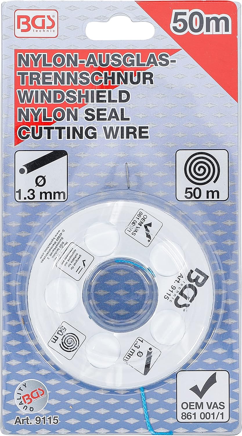 BGS 9115 | Nylon-Ausglas-Trennschnur | 50 m | 115 daN | Austrennschnur