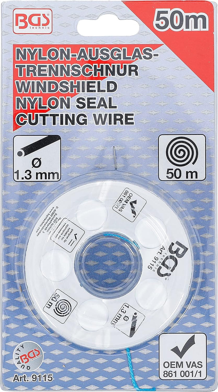 BGS 9115 | Nylon-Ausglas-Trennschnur | 50 m | 115 daN | Austrennschnur