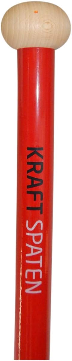 SHW-FIRE Kraftspaten - Gärtnerspaten, pulverbeschichtet, mit 92 cm Stahlrohrstiel und Hartholzknauf
