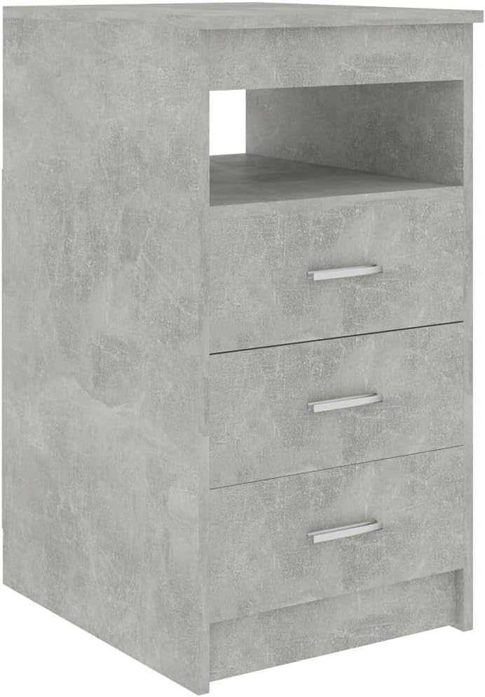 Spanplatte Sideboard mit 3 Schubladen und 1 oberen Ablagefach Seitenschrank Vitrinenschrank Ankleide