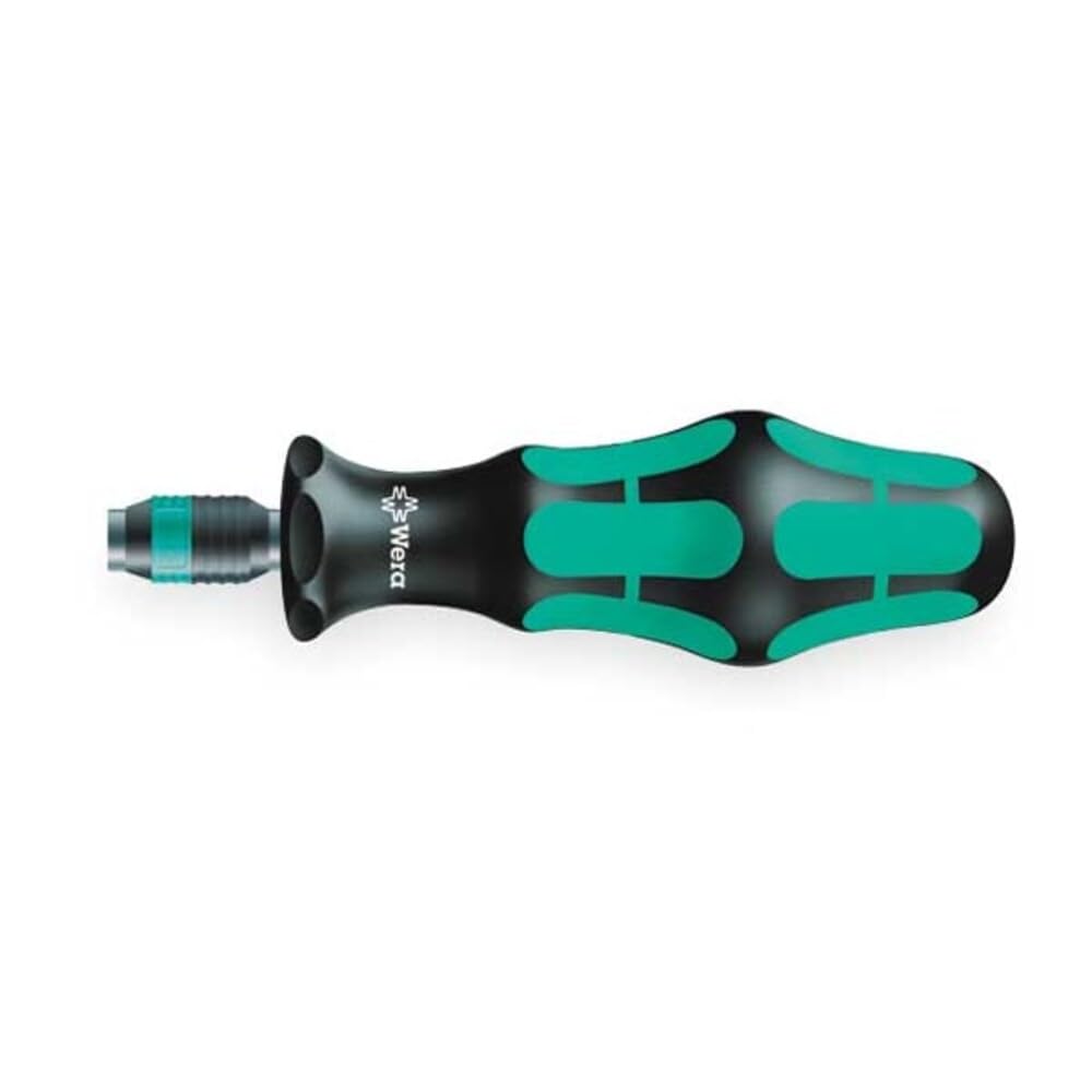 Wera 05051462001 816 R Bit-Handhalter mit Rapidaptor Schnellwechselfutter, 1/4 Zoll x 119 mm
