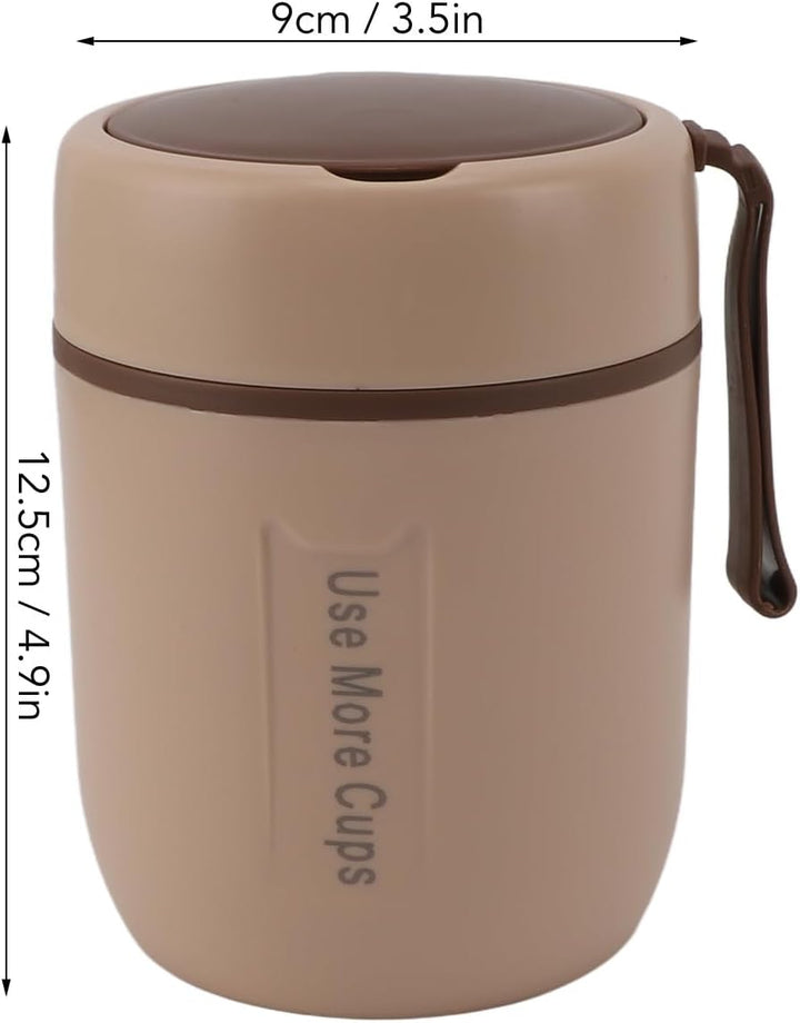 Isolierter Suppentopf aus Edelstahl 500 ml Fassungsvermögen, auslaufsicherer Lunchbehälter für Kinde