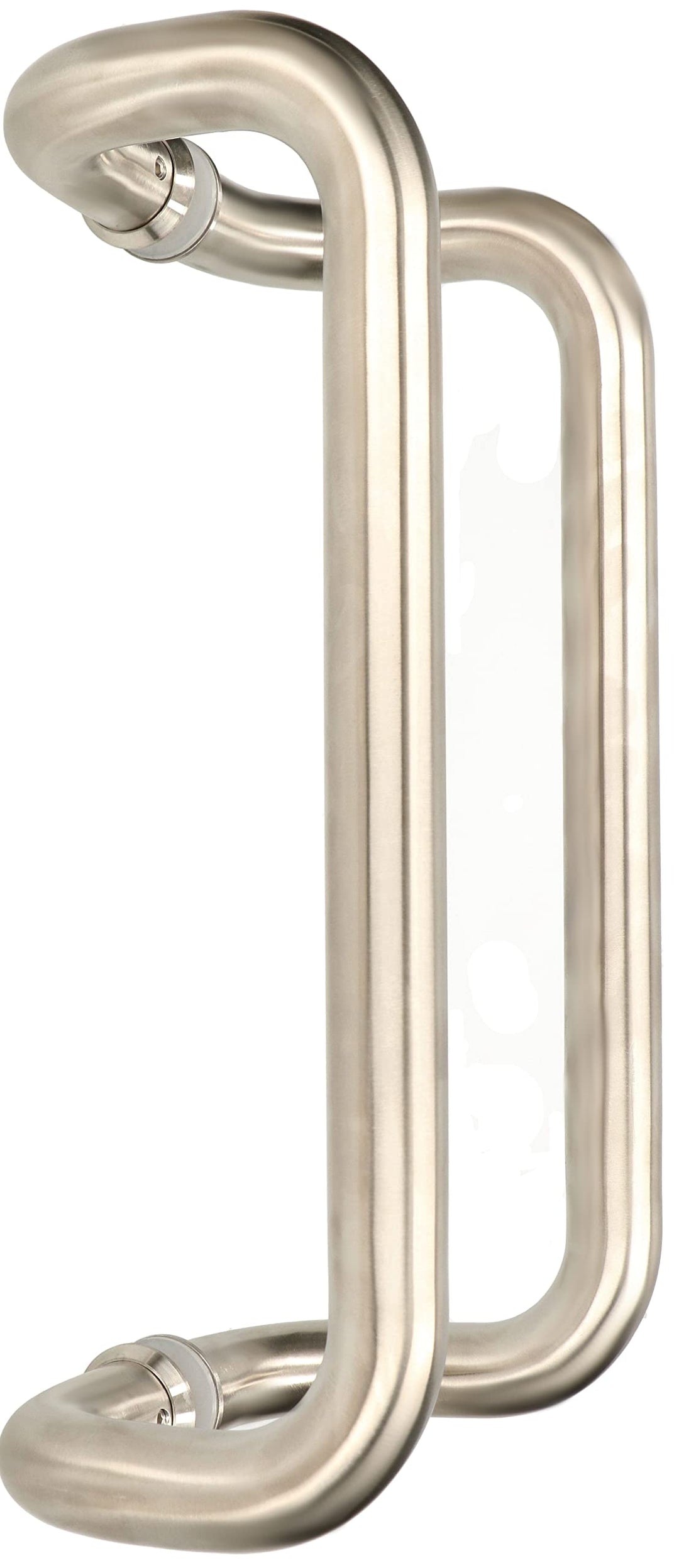 KOTARBA® 2 Stück Haustürbeschlag Stangengriff Gebogen 300 mm Stossgriff aus Edelstahl Türbeschlag Ha