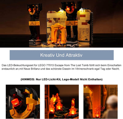 Led Licht Set für Lego Escape from The Lost Tomb (Kein Lego-Modell), Dekorations Led Beleuchtungs Se