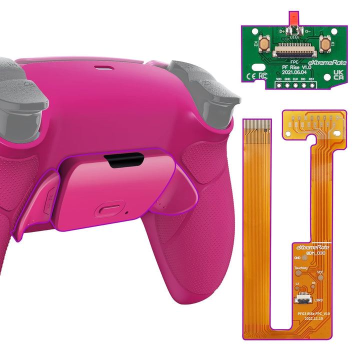 eXtremeRate Programmierbares Rise Remap Kit für ps5 Controller BDM-030/040, Remap Platine & Rückseit