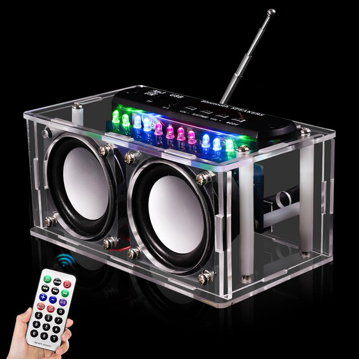 Elektronik Bausatz Radio, 87.5-108MHZ DIY Elektronik Löten Bausatz Bluetooth Lautsprecher, Löt Bausa