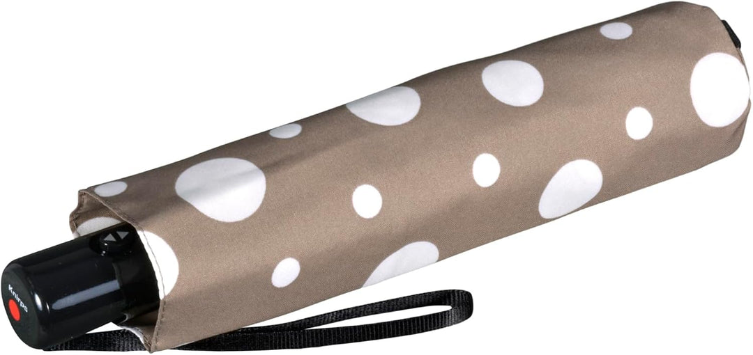Knirps Taschenschirm Slim Duomatic Dots - Taupe, Taupe