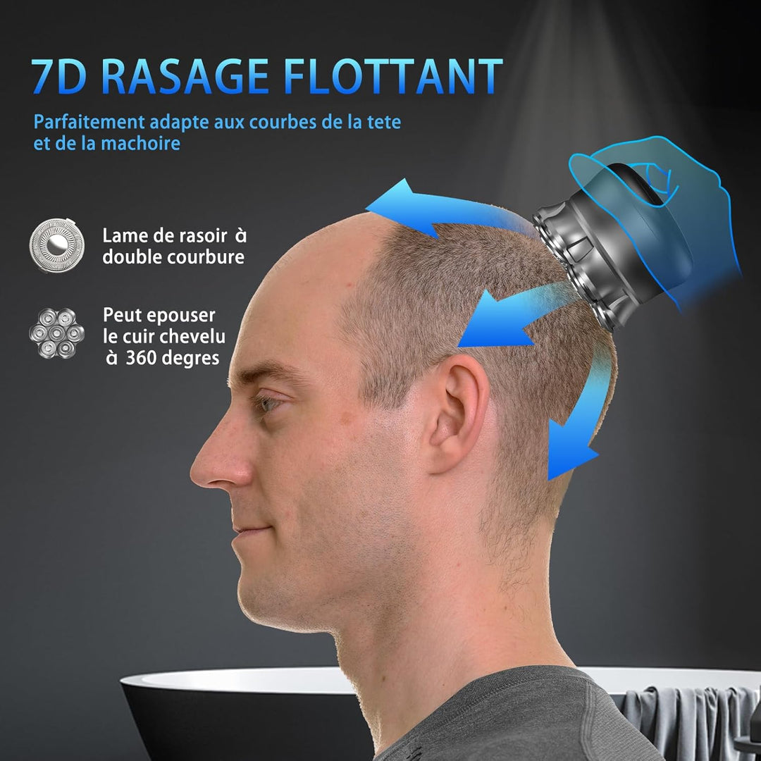 Glatzen Rasierer Herren Elektrisch, Wasserdichter Elektrischer rasierer herren, Magnetische Head Sha