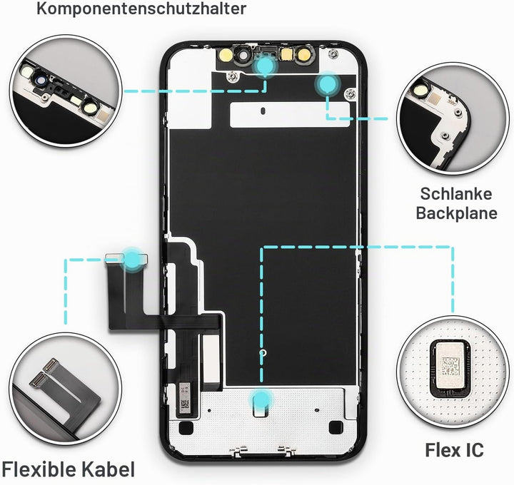 GOLDWANGWANG Display für iPhone 11 Bildschirm Ersatz 6,1 Zoll LCD Display 3D Touch Screen Digitizer