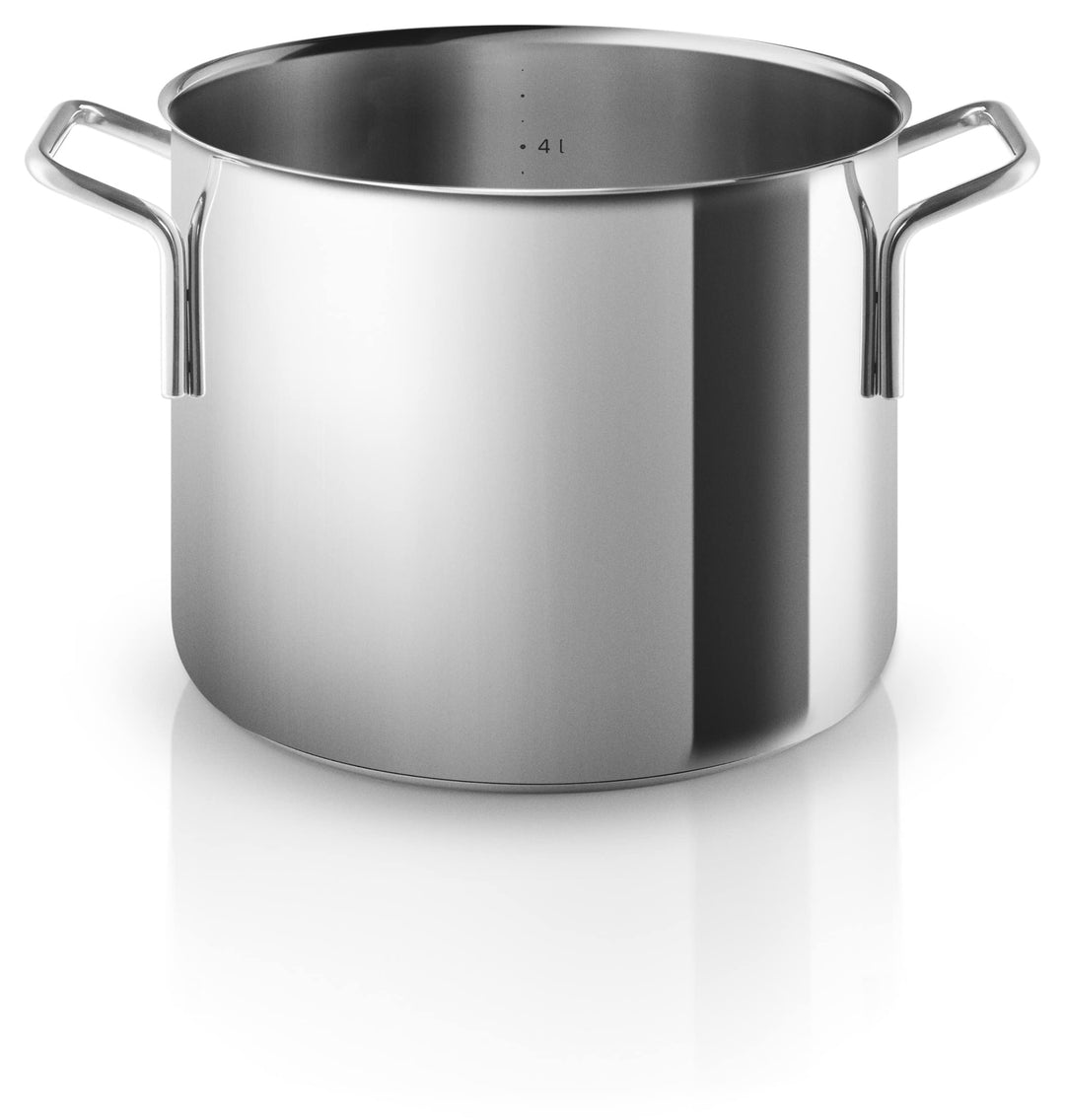 Eva Trio | Stainless Steel Topf 4,8 l 20 cm | Perfekt für eine grosse Portion Suppe, Schmorgerichte,