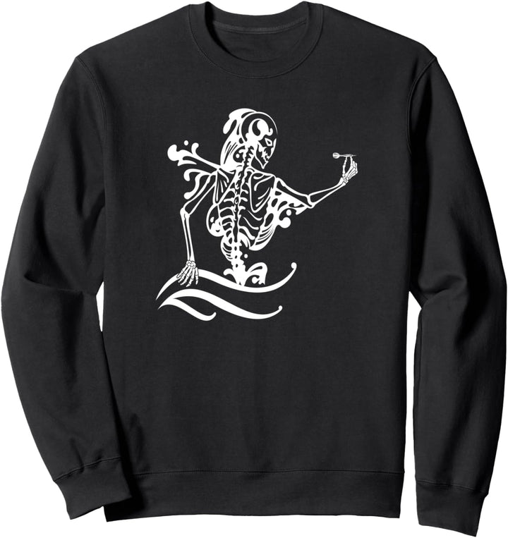 Dart Skelett Dartspieler Sweatshirt